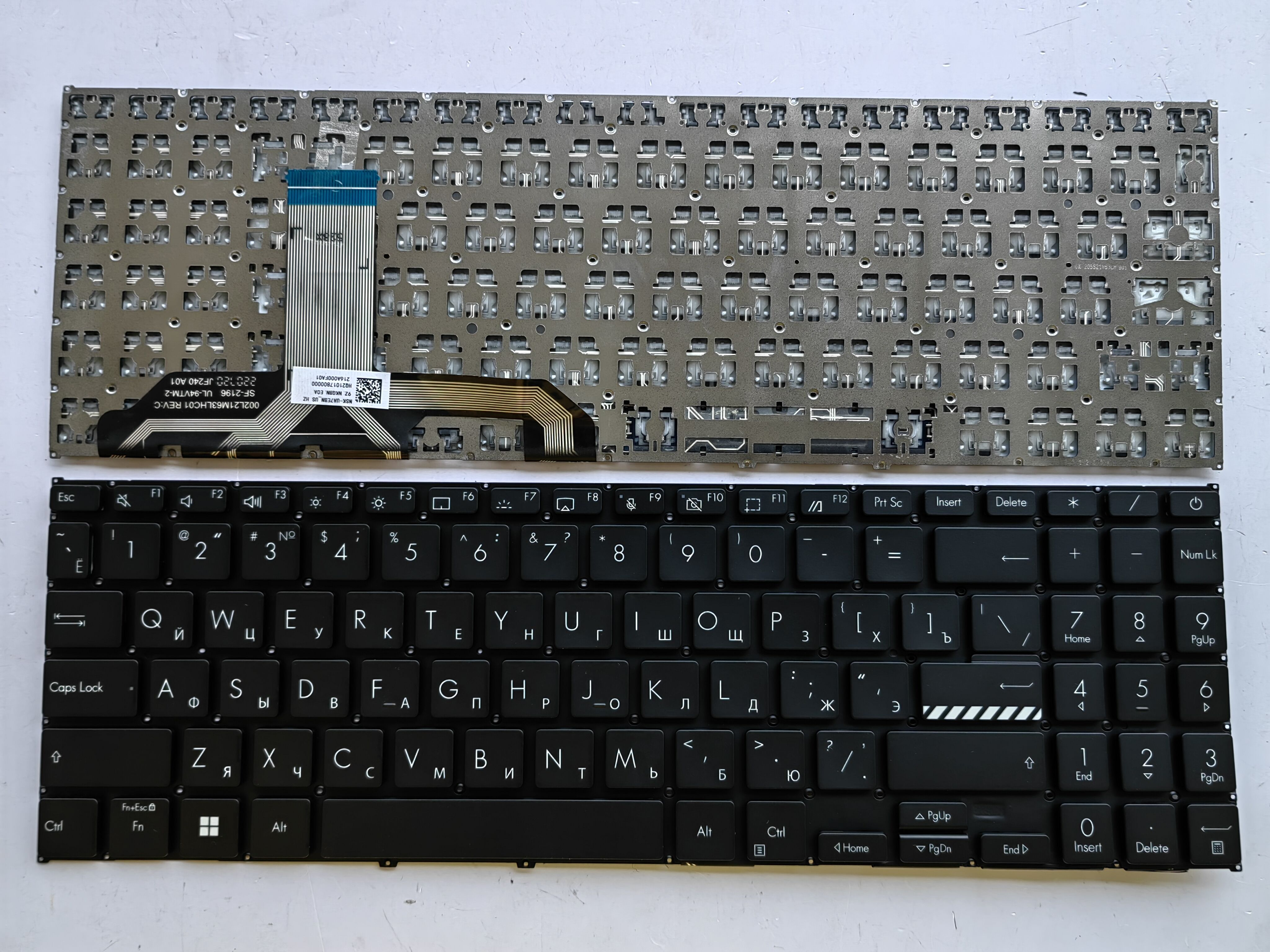 Picture of New Replacement Laptop Keyboard For ASUS X1502/X1503/X1603/M1503/M1603 BLACK (OEM) RU Layout